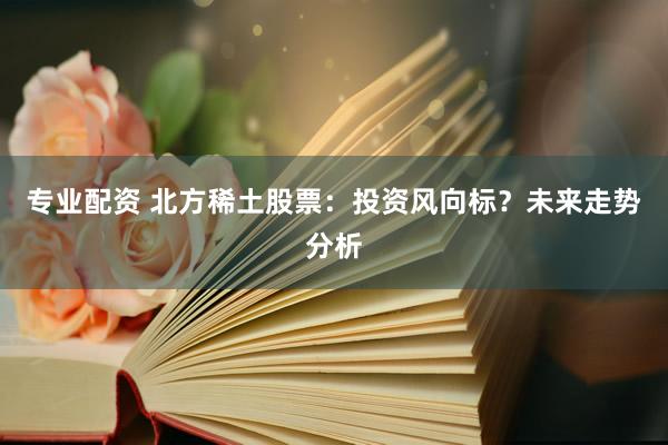 专业配资 北方稀土股票：投资风向标？未来走势分析