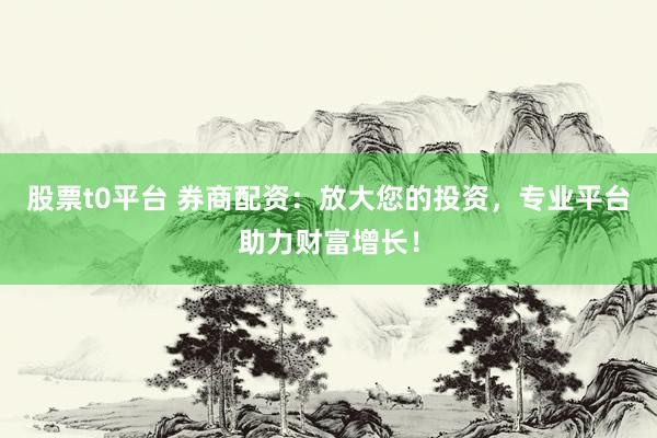 股票t0平台 券商配资：放大您的投资，专业平台助力财富增长！