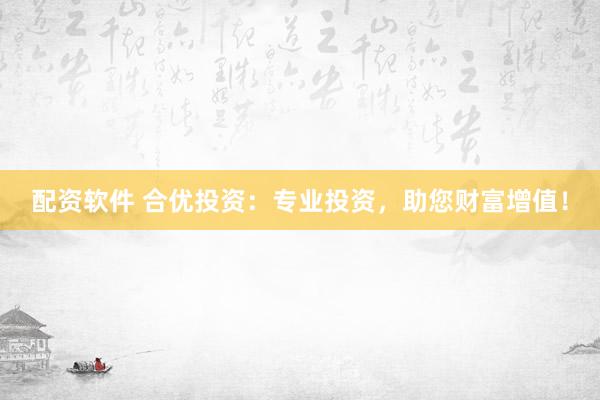 配资软件 合优投资：专业投资，助您财富增值！